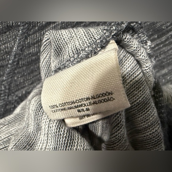 Free People Oversized Dark Grey Long Sleeve Tunic Top With Slit Sides Size M - Picture 6 of 9